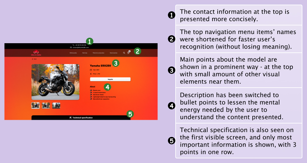 Explanations for first visible screen, UI 1.